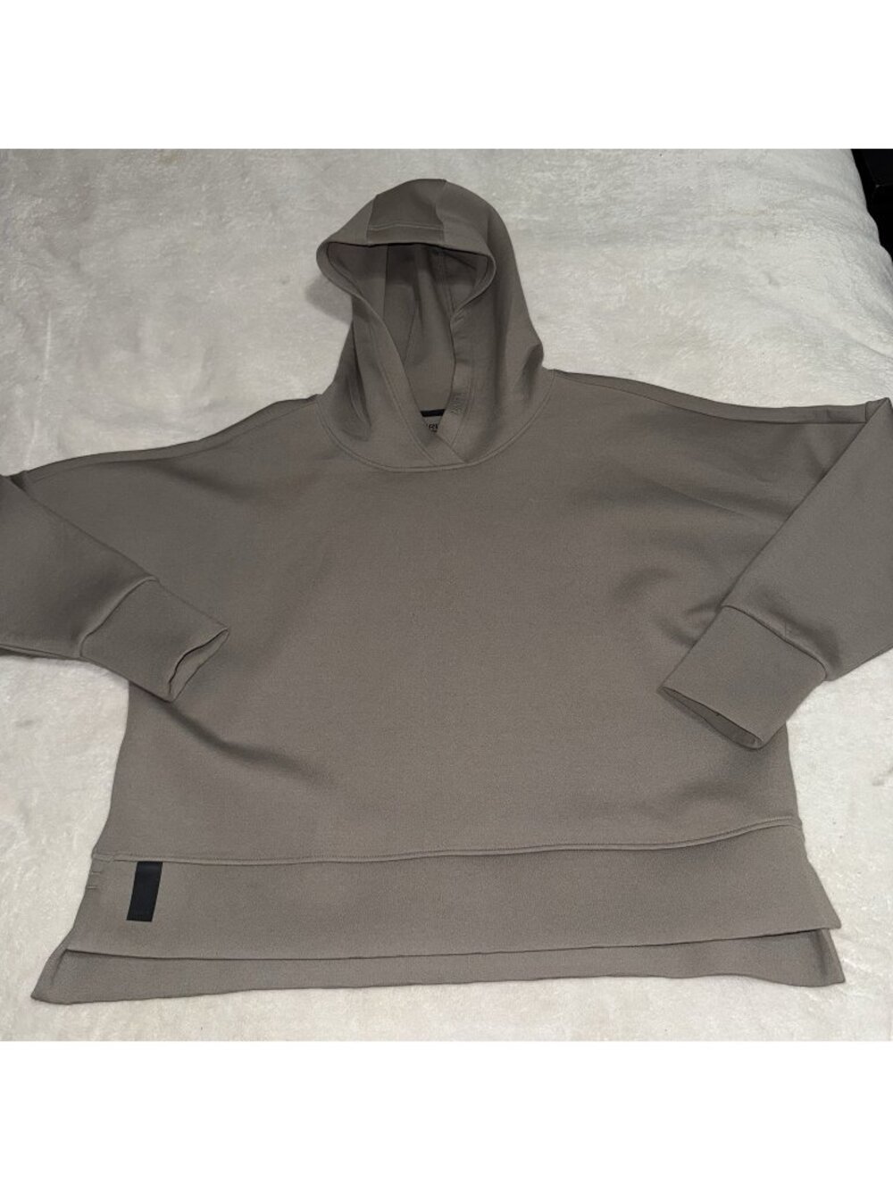 UNRL Ave & Legacy Womens L Oversized Hoodie Taupe Pullover